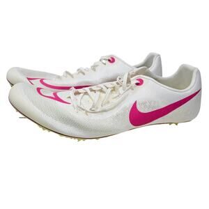 NEW No Tags Nike 13  Zoom Ja Fly 4 Track Field Sprinting Spikes White Pink
